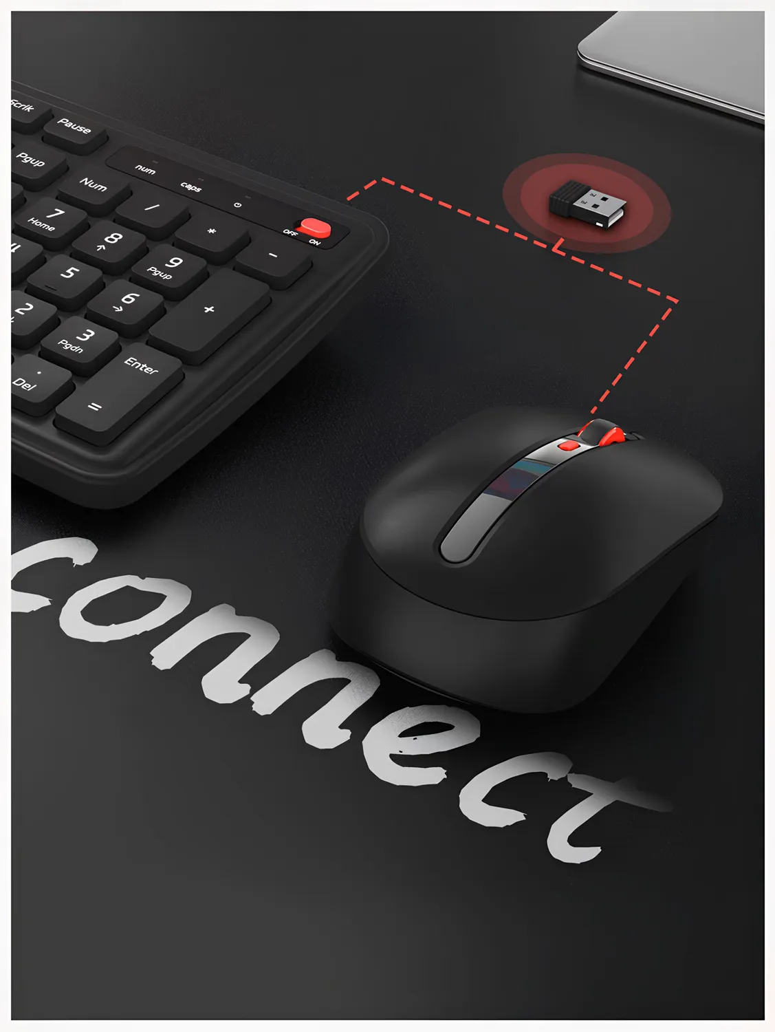 Беспроводная клавиатура с мышкой Xiaomi MIIIW Wireless Keyboard and Mouse Combo Gen 3 (MW24PB03) Черный