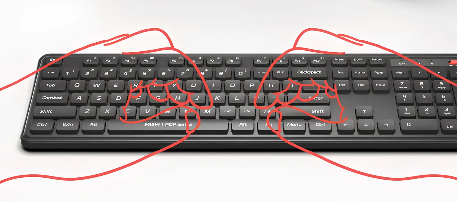 Беспроводная клавиатура с мышкой Xiaomi MIIIW Wireless Keyboard and Mouse Combo Gen 3 (MW24PB03) Белый