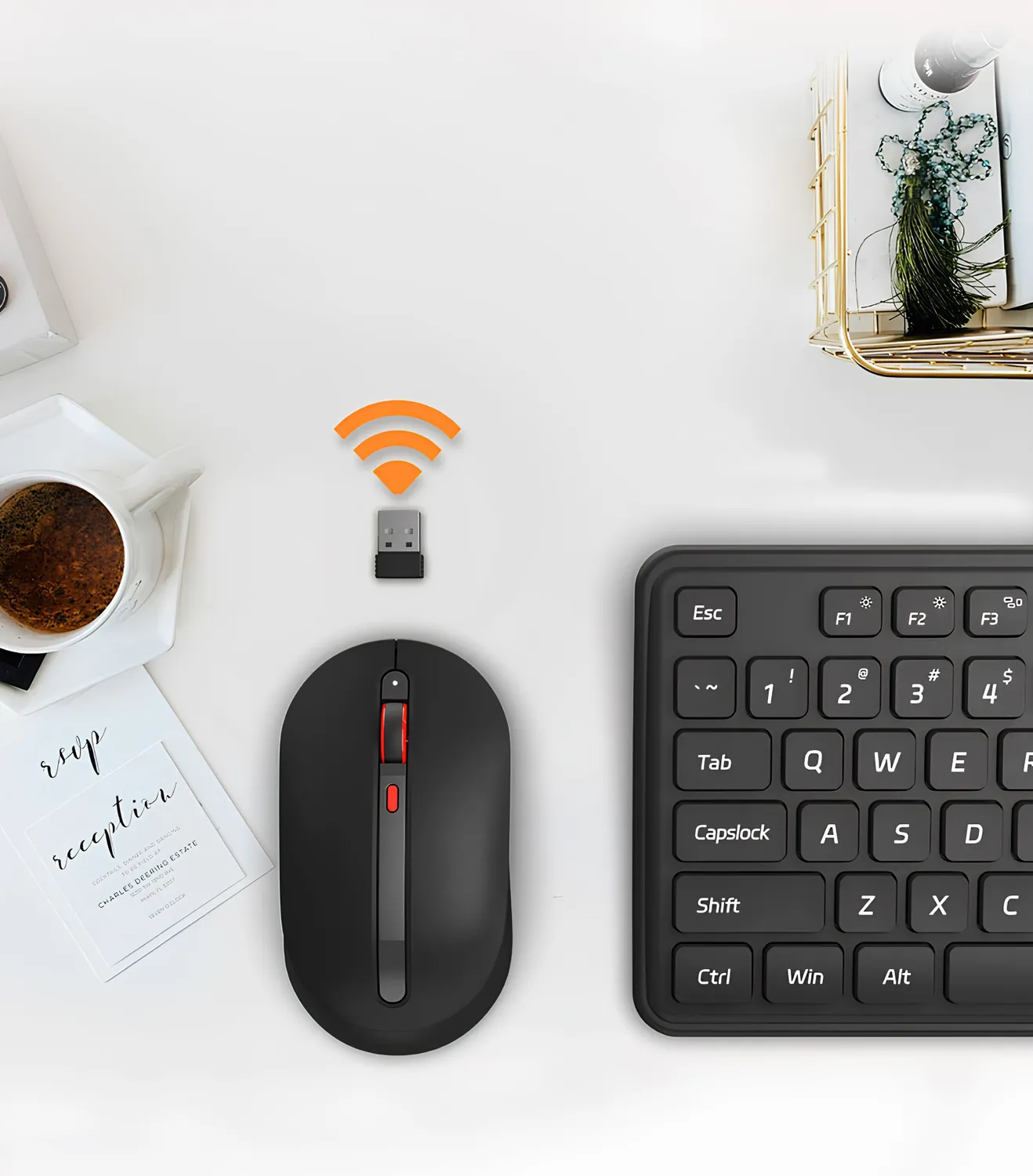 Беспроводная клавиатура с мышкой Xiaomi MIIIW Wireless Keyboard and Mouse Combo Gen 3 (MW24PB03) Белый