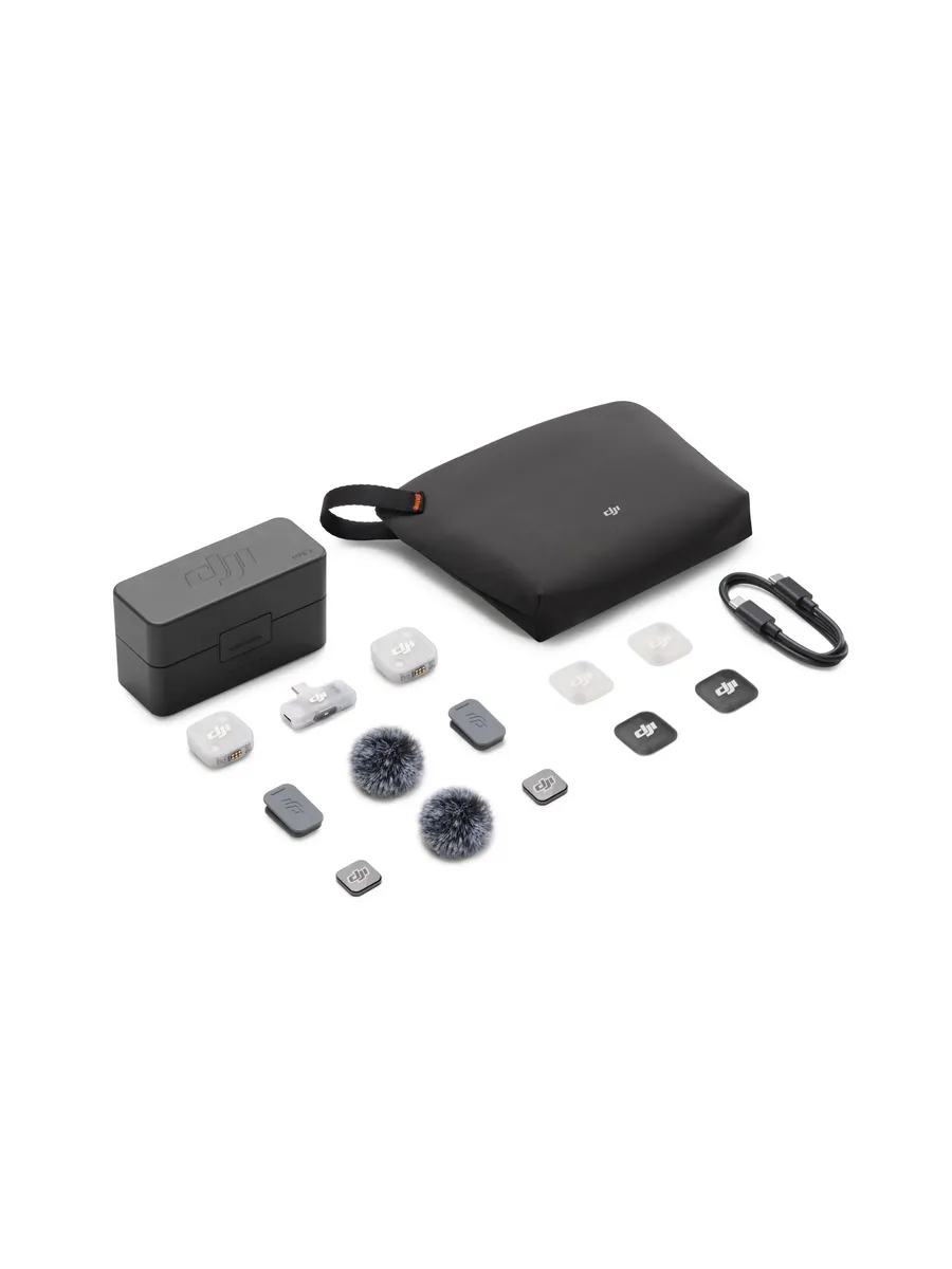 Петличный микрофон DJI Mic Mini 2  (2 TX + 1 RX + Зарядный футляр)