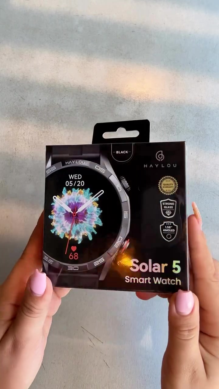Умные смарт-часы Xiaomi Haylou Solar 5 (Черный) AMOLED 1.58"
