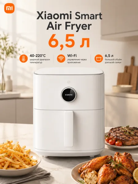 Аэрогриль Xiaomi Smart Air Fryer 6.5L (MAF10) Белый