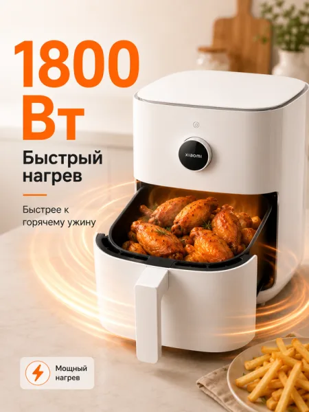 Аэрогриль Xiaomi Smart Air Fryer 6.5L (MAF10) Белый