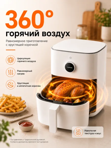 Аэрогриль Xiaomi Smart Air Fryer 6.5L (MAF10) Белый