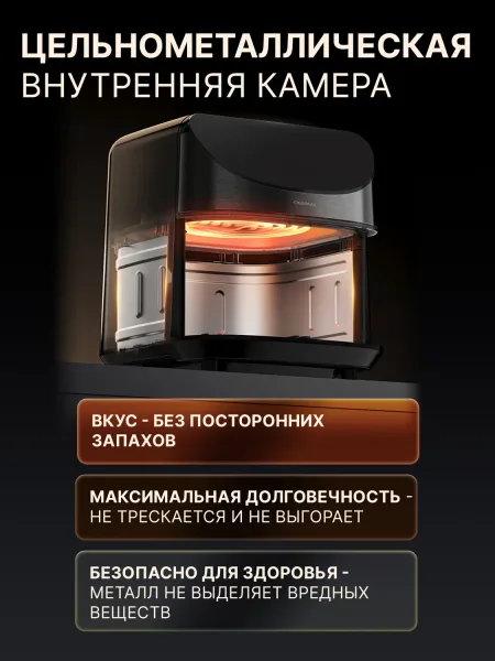 Аэрогриль Xiaomi Deerma 8L (DEM-KZ150W) Черный