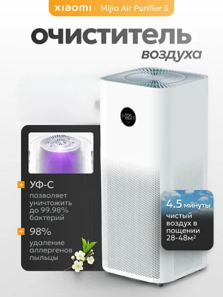 Очиститель воздуха Xiaomi Mijia Smart Air Purifier 5 (China Version)