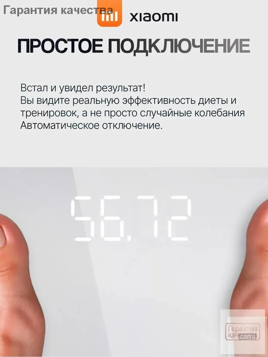 Умные весы Xiaomi Smart Body Fat Scale S200 (BHR9230GL) Белый