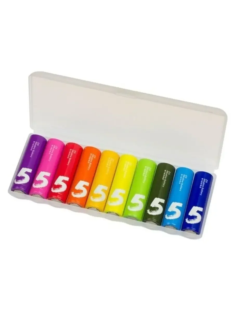 Батарейки Xiaomi ZMI Rainbow Alkaline 5 (ZI5 / AA) 10 штук