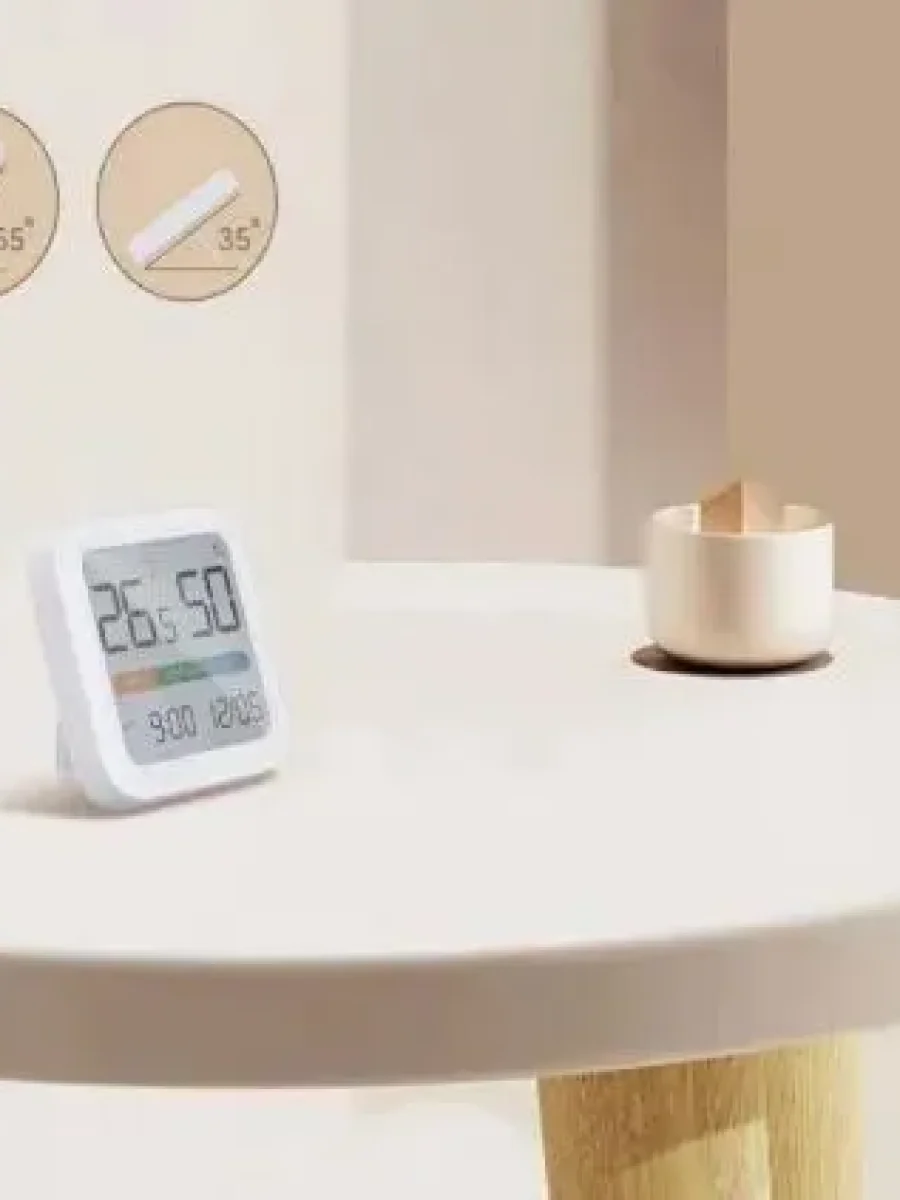 Датчик температуры и влажности с часами Xiaomi MIIIW Comfort Temperature And Humidity Clock S210 (MW22S06)