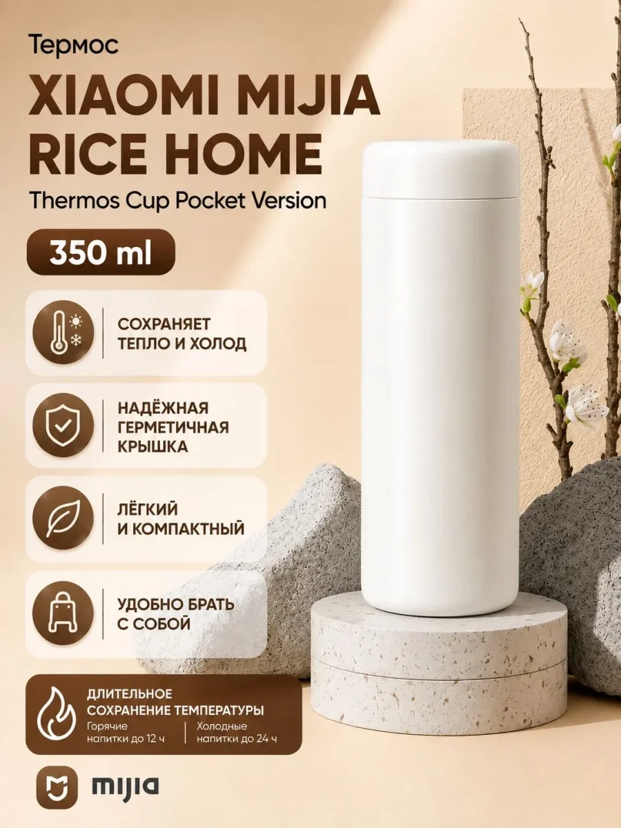 Термос Xiaomi Mijia Vacuum Cup Pocket Edition 350ml (MJKDB01PL / BHR6788CN)