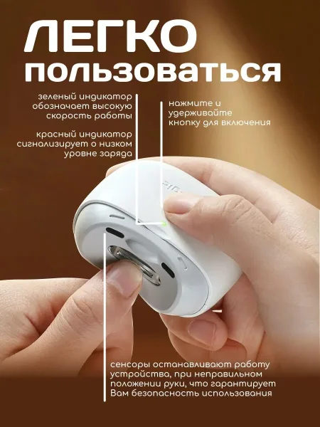 Электрические кусачки для ногтей Xiaomi Seemagic Electric Nail Clipper Pro (SMPH-ZJD03S)
