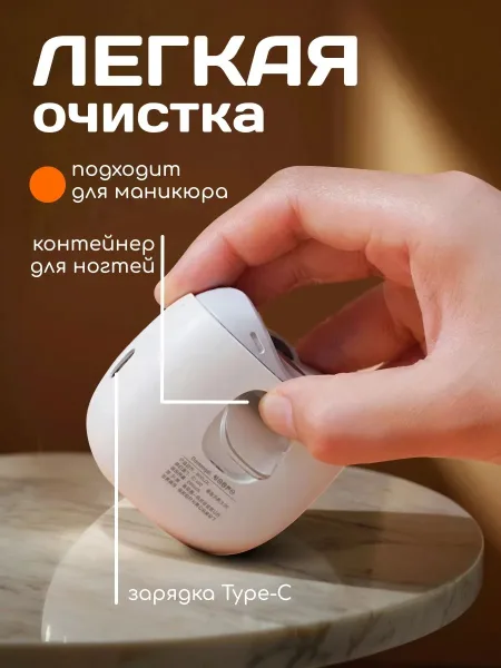 Электрические кусачки для ногтей Xiaomi Seemagic Electric Nail Clipper Pro (SMPH-ZJD03S)