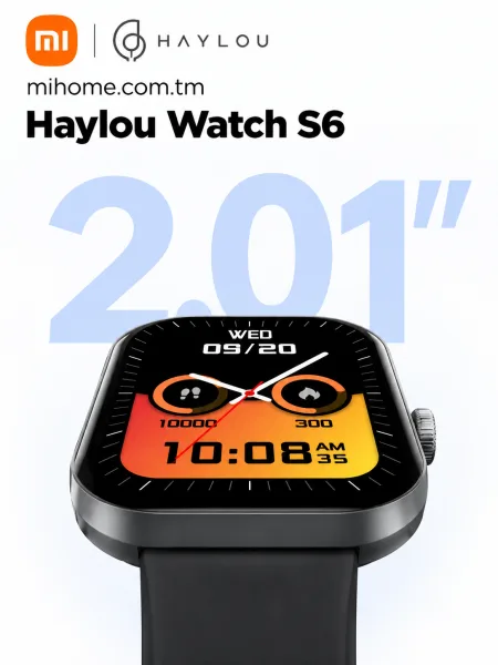 Умные смарт-часы Xiaomi Haylou Watch S6 (2.01" HD)