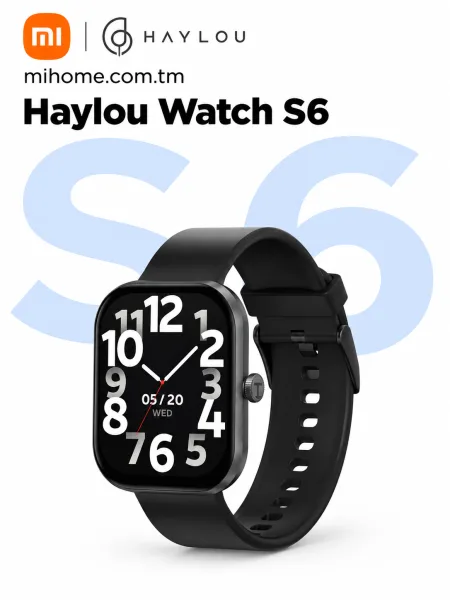 Умные смарт-часы Xiaomi Haylou Watch S6 (2.01" HD)