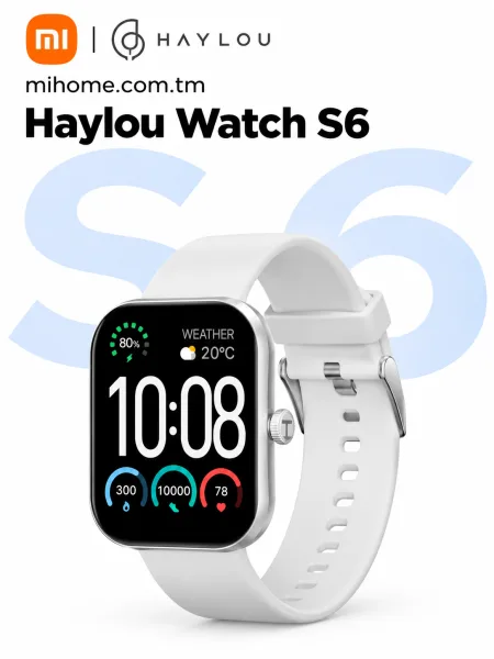 Умные смарт-часы Xiaomi Haylou Watch S6 (2.01" HD)