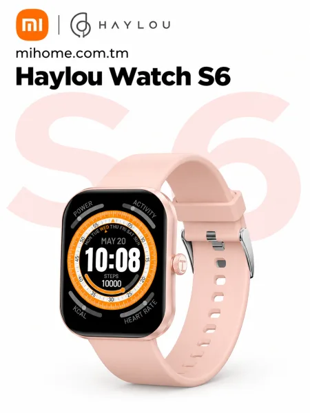 Умные смарт-часы Xiaomi Haylou Watch S6 (2.01" HD)