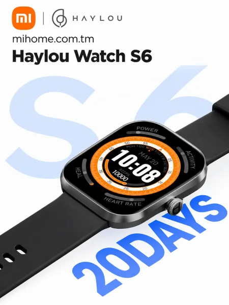 Умные смарт-часы Xiaomi Haylou Watch S6 (2.01" HD)