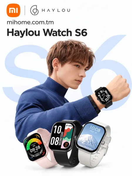 Умные смарт-часы Xiaomi Haylou Watch S6 (2.01" HD)
