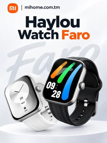 Умные смарт-часы Xiaomi Haylou Watch Faro (2.01" HD)