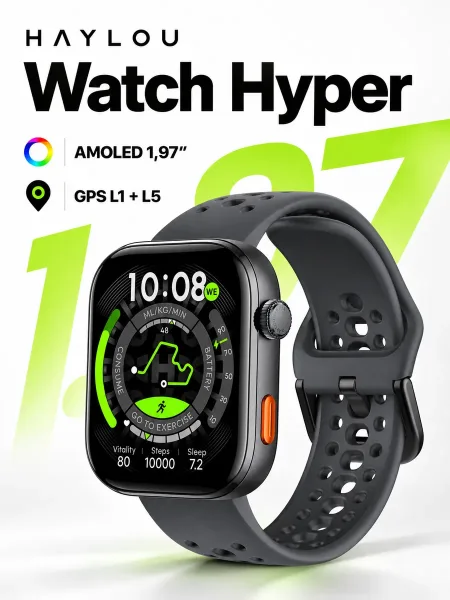 Умные смарт-часы Xiaomi Haylou Watch Hyper (1.97" AMOLED)
