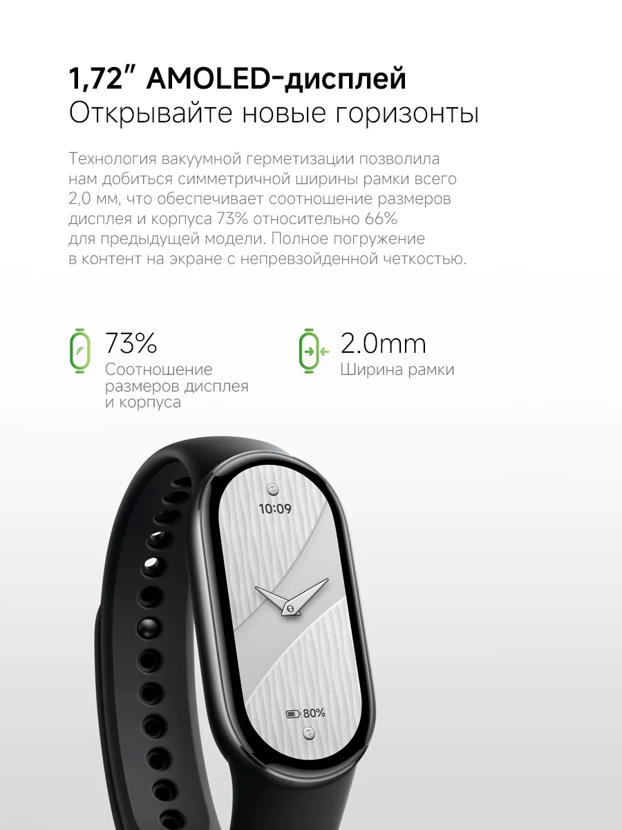 Фитнес браслет Xiaomi Mi Smart Band 10 (Чёрный) Global Version